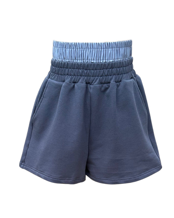 Comer Double Banded Shorts- Slate