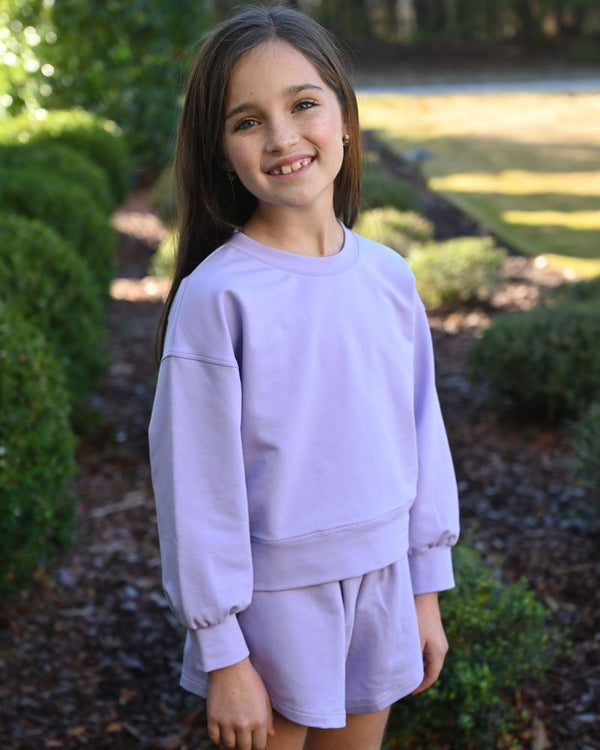 Comer Double Banded Shorts- Purple