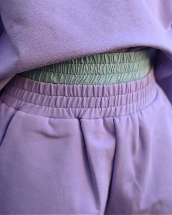 Comer Double Banded Shorts- Purple