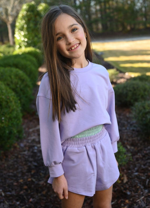Dora Sweatshirt- Purple