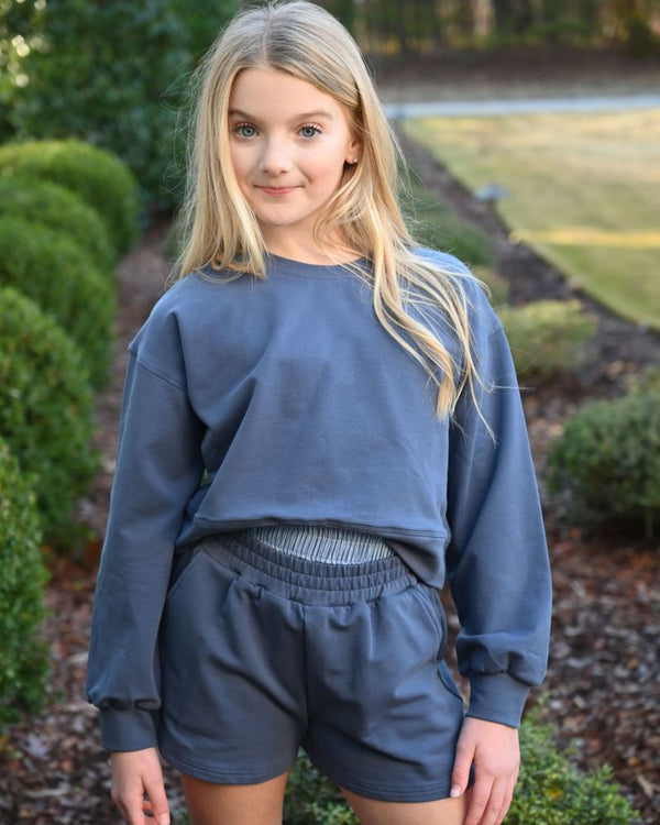 Dora Sweatshirt- Slate