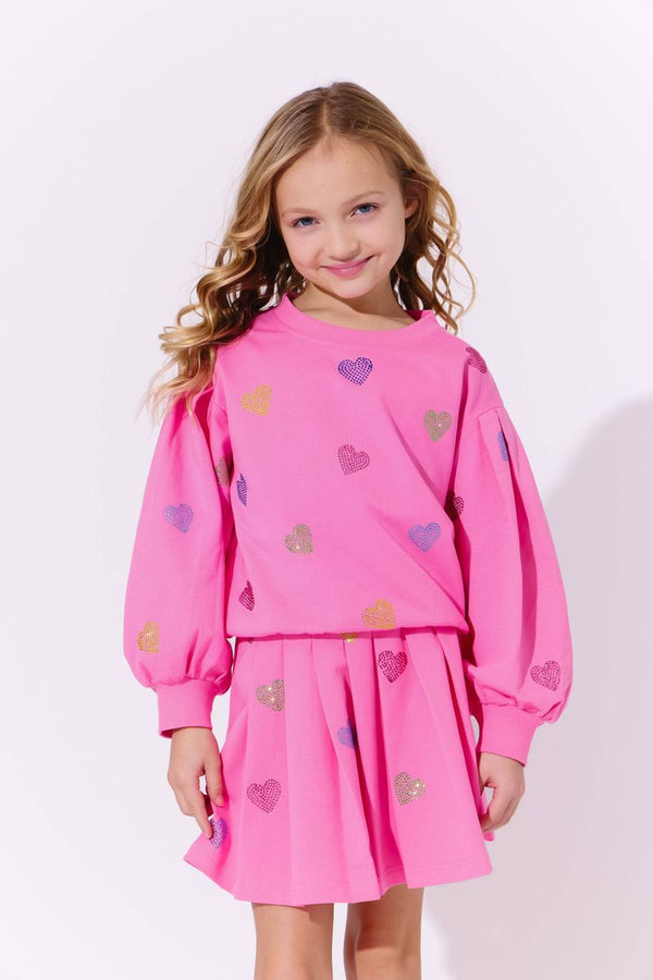 Pink Sparkle Hearts Set