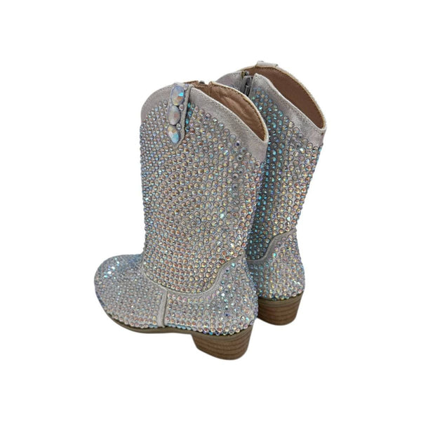Silver Crystal Cowgirl Boots