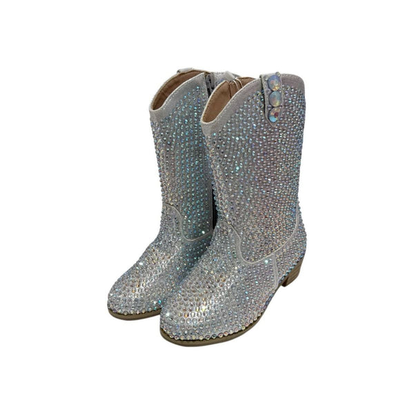 Silver Crystal Cowgirl Boots
