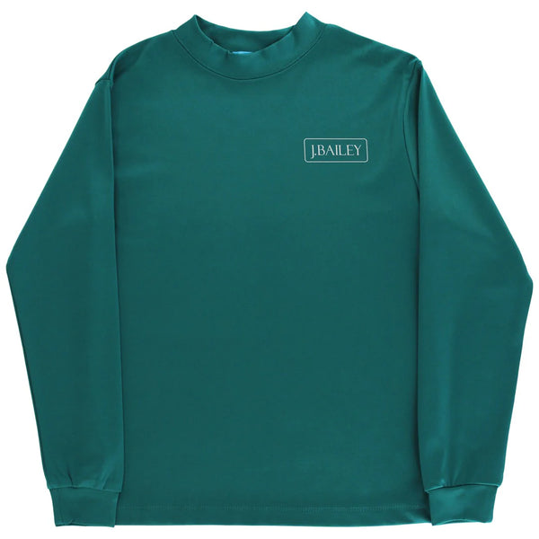 Performance L/S Logo Tee- Ducks on Teal