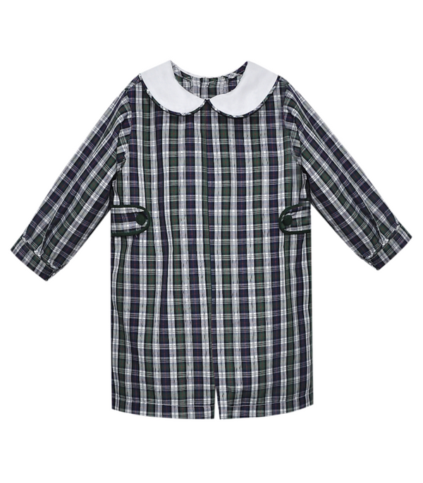 Navy Plaid Rowan Romper