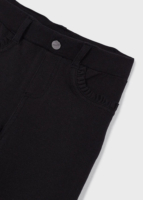 Fleece Basic Trousers- Black