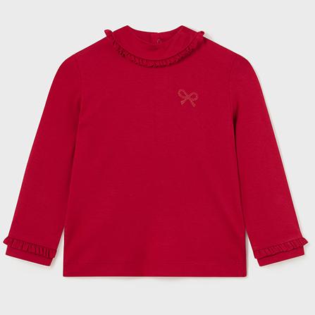 Mockneck Shirt- Red