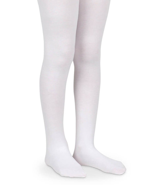 Smooth Microfiber Nylon Tights 1 Pair- White