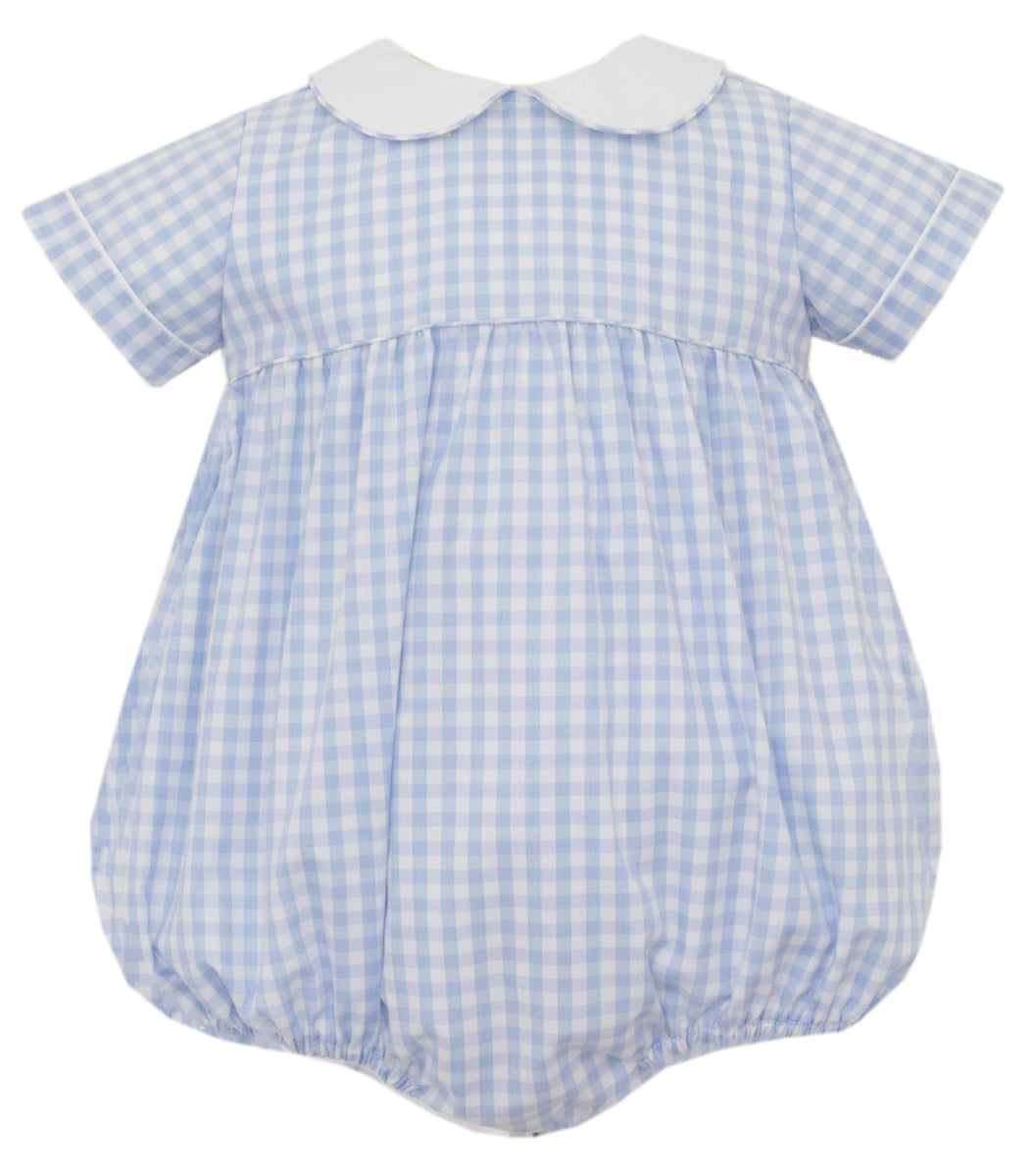 ◎muwm◎ PuffUp Baby (Mellow Check) Blue Gingham Bubble – Smock Candy
