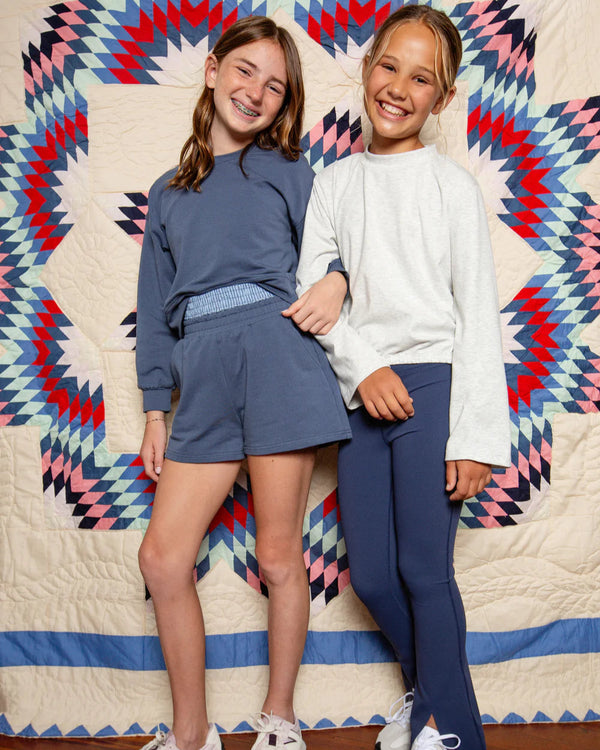 Comer Double Banded Shorts- Slate