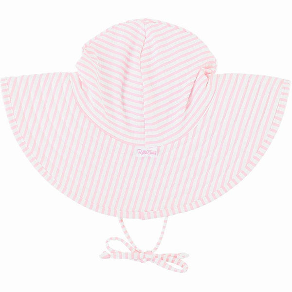 Swim Hat- Pink Seersucker