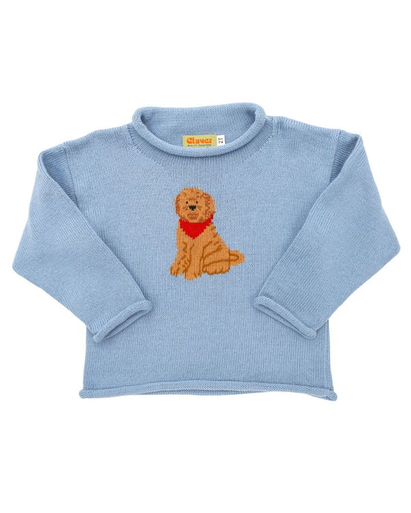 Goldendoodle Sweater- Chambray