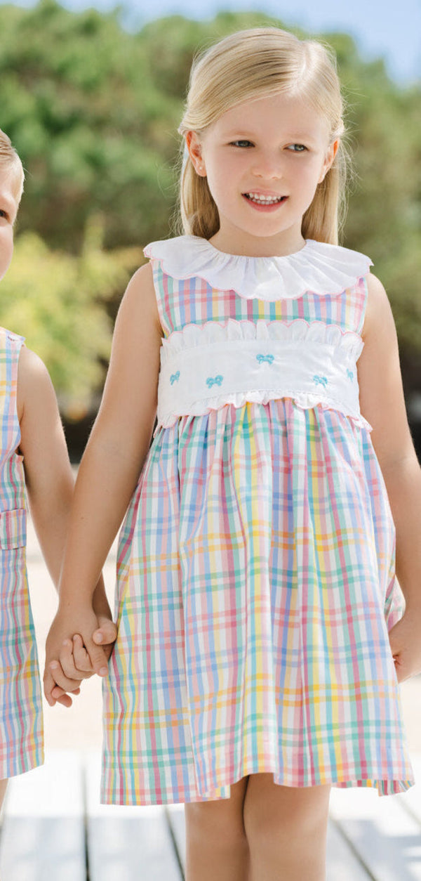 Rainbow Gingham Dress