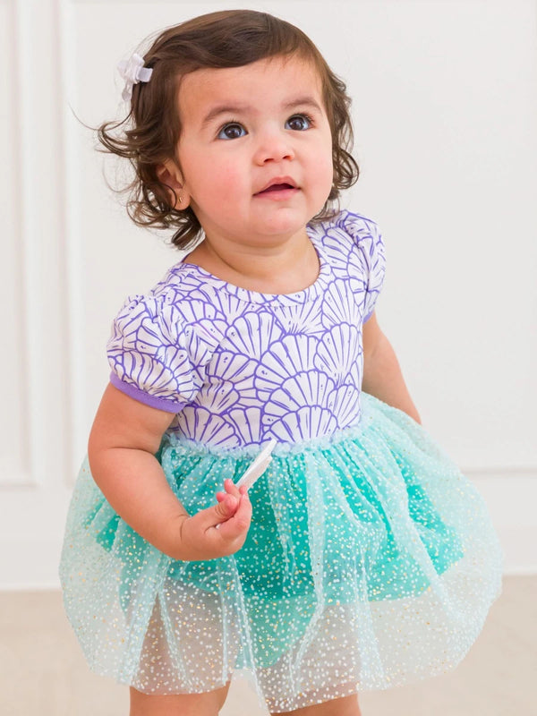 Princess Bow Twirl Romper- Magical Mermaid