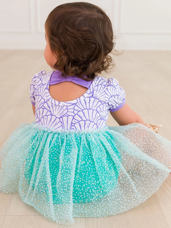 Princess Bow Twirl Romper- Magical Mermaid
