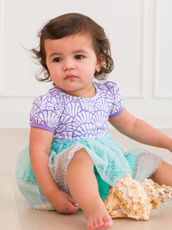 Princess Bow Twirl Romper- Magical Mermaid