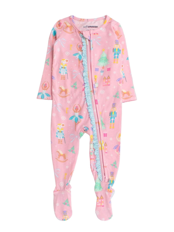 Sugarplum Dreams Ruffle Footie
