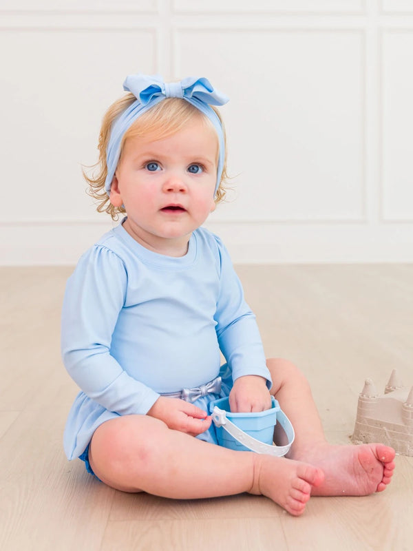 Glass Slipper Princess Bow Skirted LS One Piece