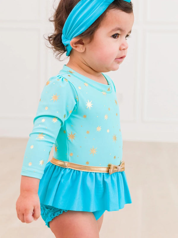 Genie Princess Bow Skirted LS One Piece