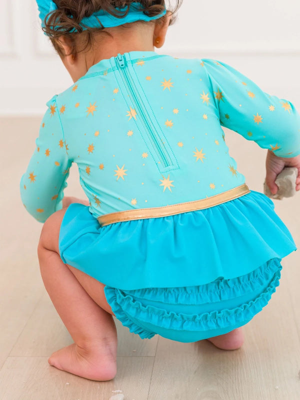 Genie Princess Bow Skirted LS One Piece