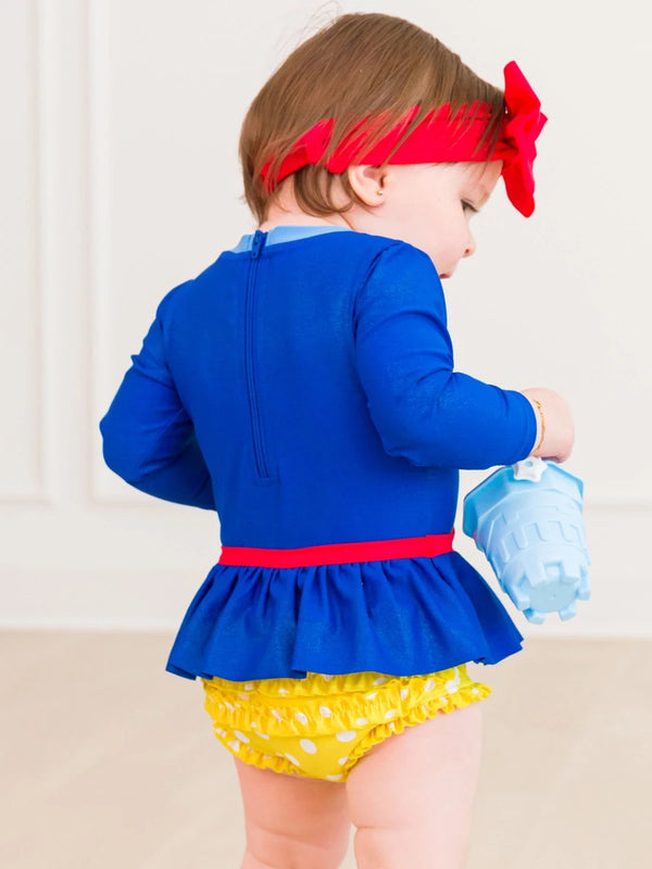 Apple Princess Bow Skirted LS One Piece