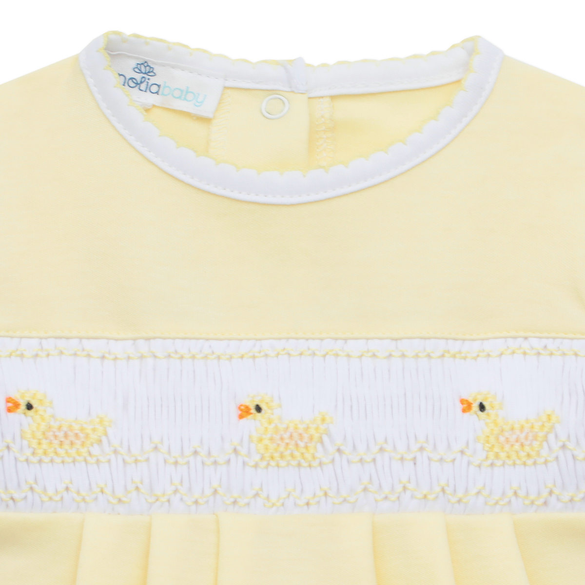 Little Ducklings Smocked Bubble- Yellow – Smock Candy