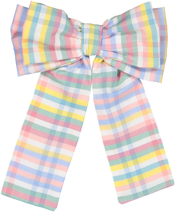 Rainbow Gingham Big Hair Clip