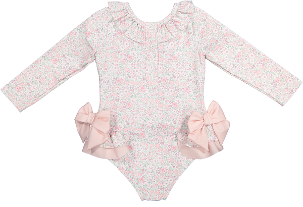 Pink Ditsy Floral Rashguard