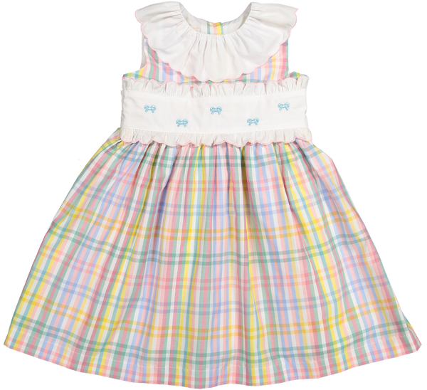 Rainbow Gingham Dress