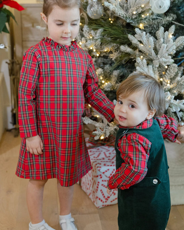 Tartan Plaid A-Line Dress