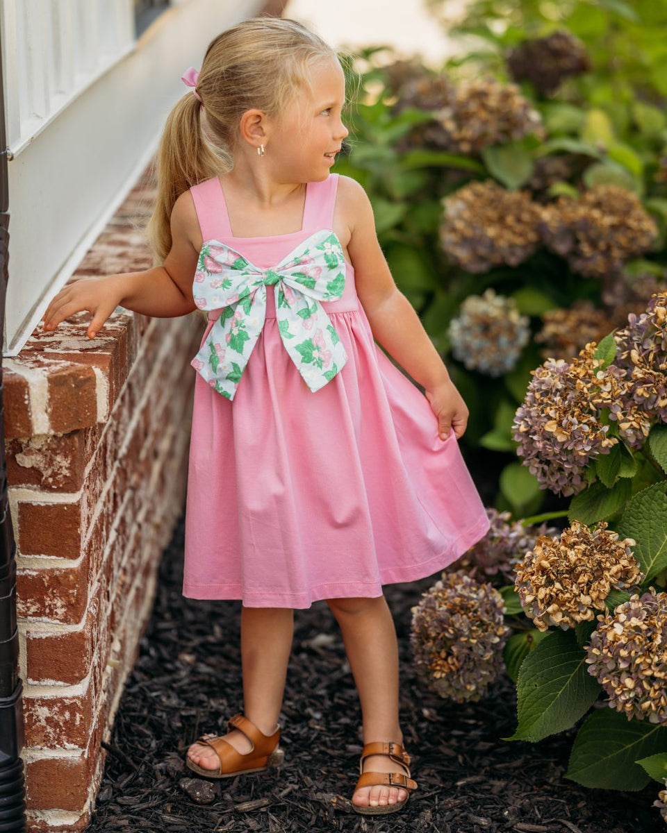 Strawberry Picking Bow Dress 2T