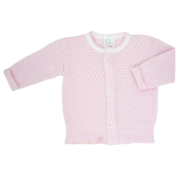 Knit Cardigan- Pink