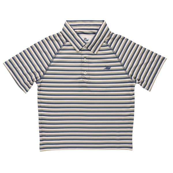 Polo SS- Navy/Fog/Green