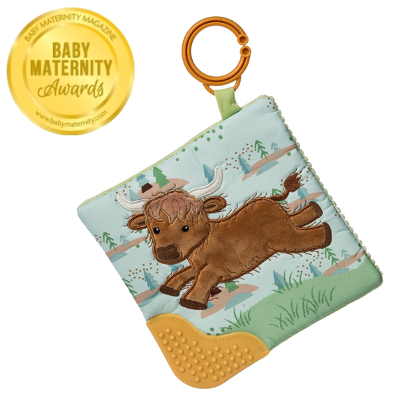 Hetty Highland Cow Crinkle Teether