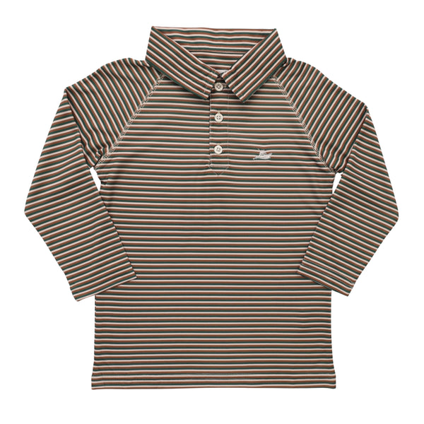 Polo LS- Green/Fog/Brown