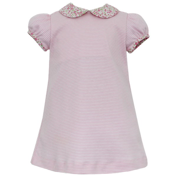 Gianna Knit Dress- Light Pink Stripe/Floral