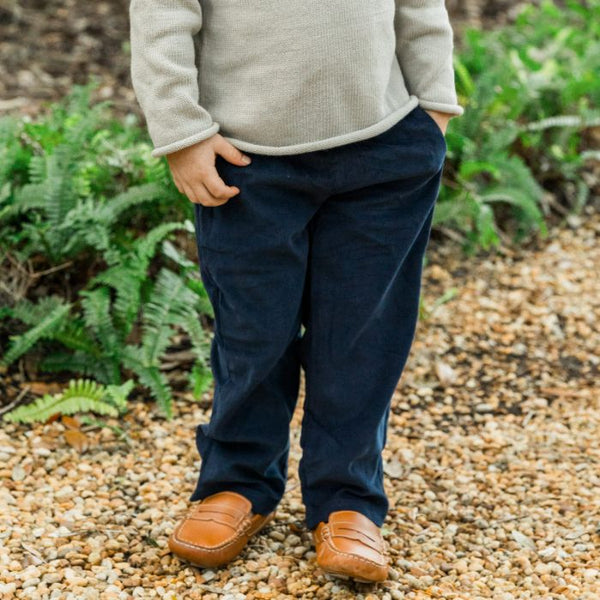 Charlie Pull on Pant- Navy Corduroy