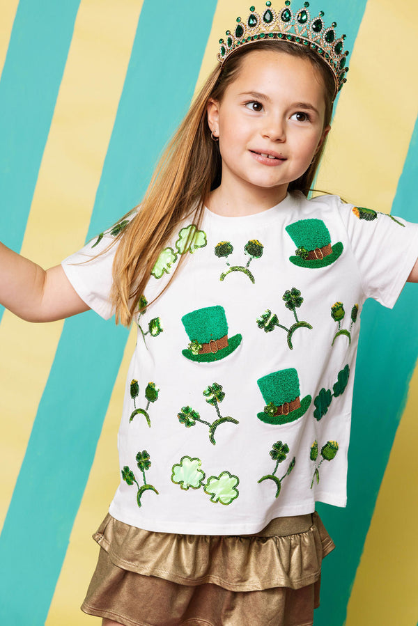 White St. Patrick's Day Icon Tee