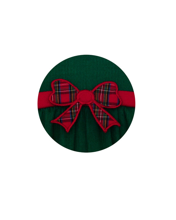 Bows Green Corduroy L/S Romper
