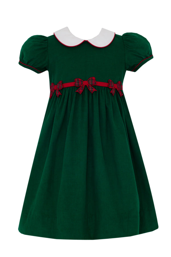 Bows Green Corduroy S/S Dress