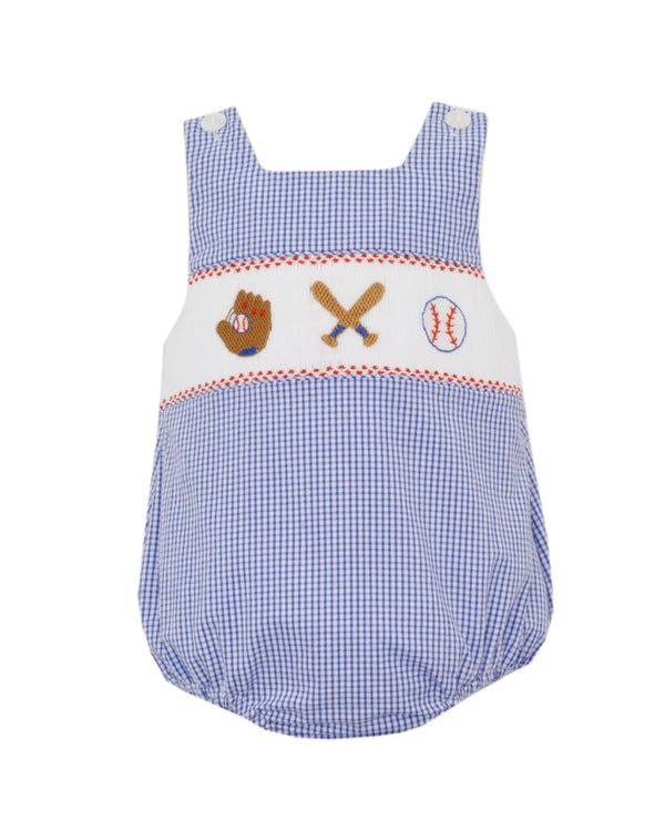 Baseball Sunbubble- Royal Blue Gingham