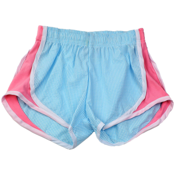Aqua Shorts- Pink Side