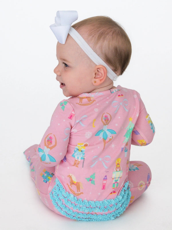 Sugarplum Dreams Ruffle Footie