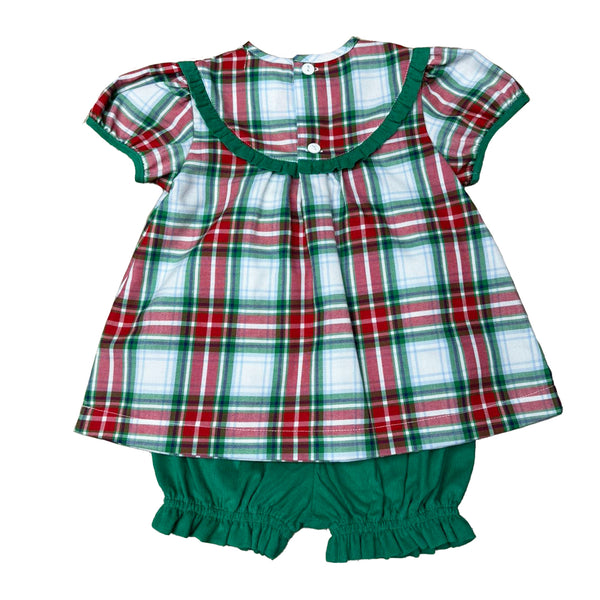 Red & Green Plaid Bloomer Set