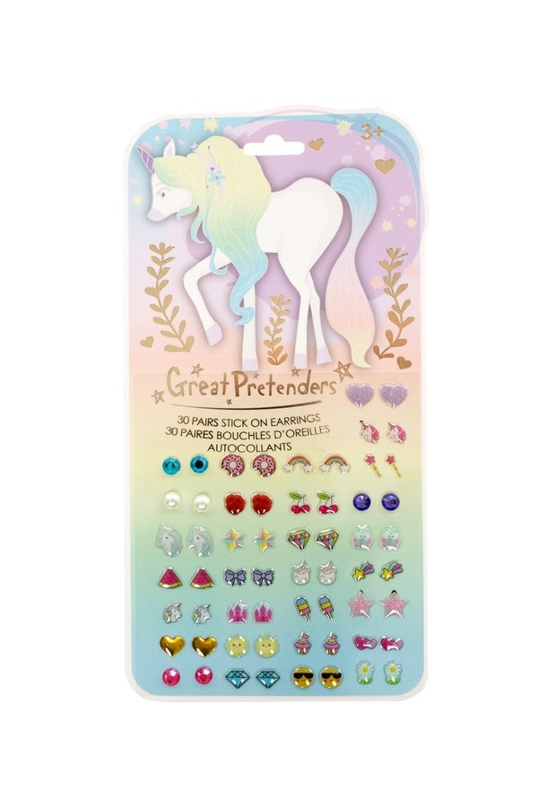 Whimsical Unicorn Sticker Earrings- 30 pairs