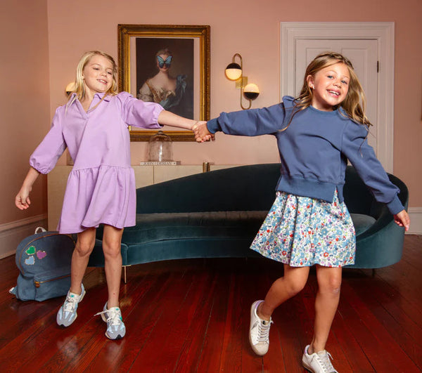 Clara Combo Dress- Slate