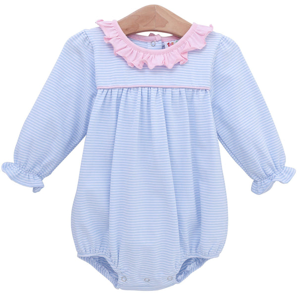 Audrey Bubble - Light Blue Stripe/Pink