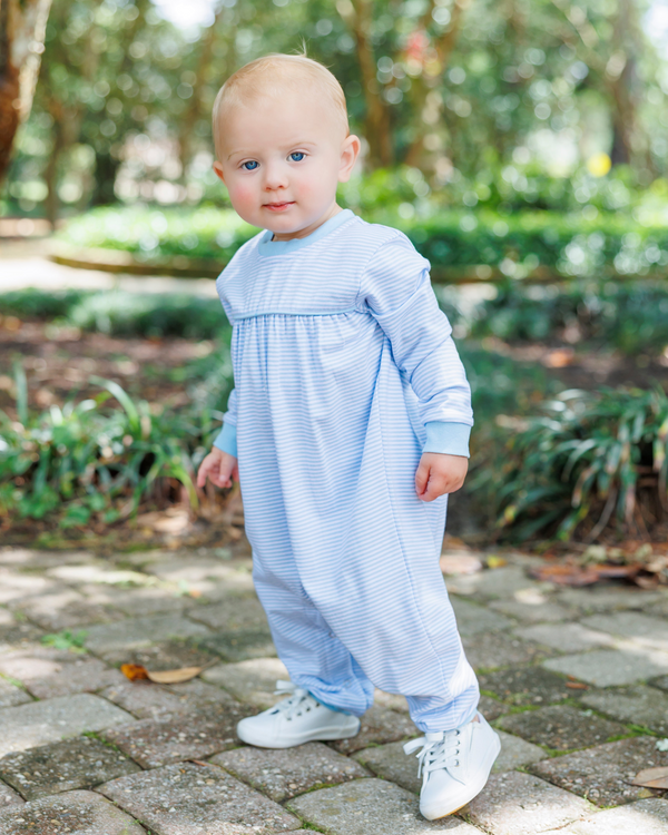 Andy Romper - Light Blue Stripe