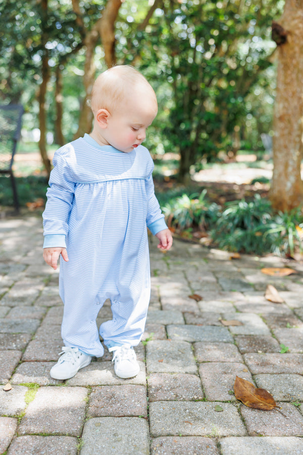 Andy Romper - Light Blue Stripe